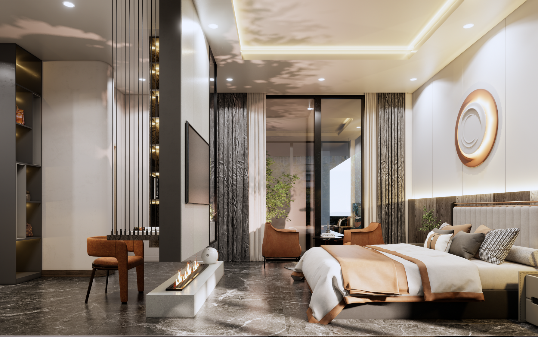 Khu vực phòng ngủ biệt thự Maria Villa